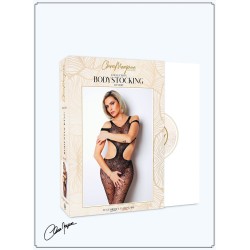 Body noir avec ouverture sexy - Le Numéro 3 - Collection Bodystocking - CM99003