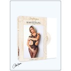 Body noir avec ouverture sexy - Le Numéro 3 - Collection Bodystocking - CM99003