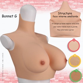 Buste gros seins réaliste, bonnet G