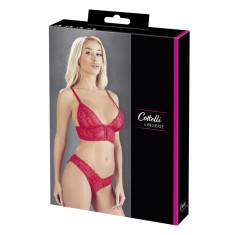 Ensemble 2 pièces rouge dentelle - OR2212269RED