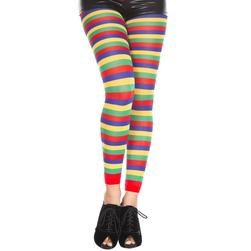 Legging fantaisie coloré bandes horizontales - MH35008RAI