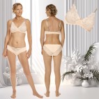 Ensemble lingerie 2 pièces, paddé sans armatures, pour prothèses