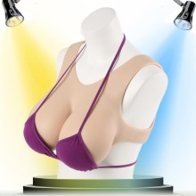 Buste faux seins 100% silicone, style brassière   