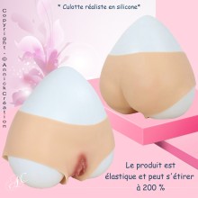 Culotte réaliste en silicone, pour les transgenres