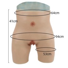 Panty faux vagin réaliste, en silicone  