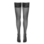 Bas autofixants noir Hold up - Cotelli Legwear