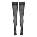 Bas autofixants noir Hold up 2 - Cotelli Legwear