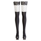 Bas autofixants opaques noir - Cotelli Legwear