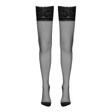 Bas autofixants couture noir 1 - Cotelli Legwear