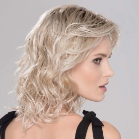 Perruque mi longue Monofilament, ultra-tendance