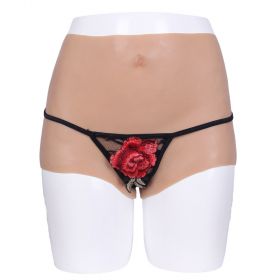 Culotte faux vagin transgenre en silicone